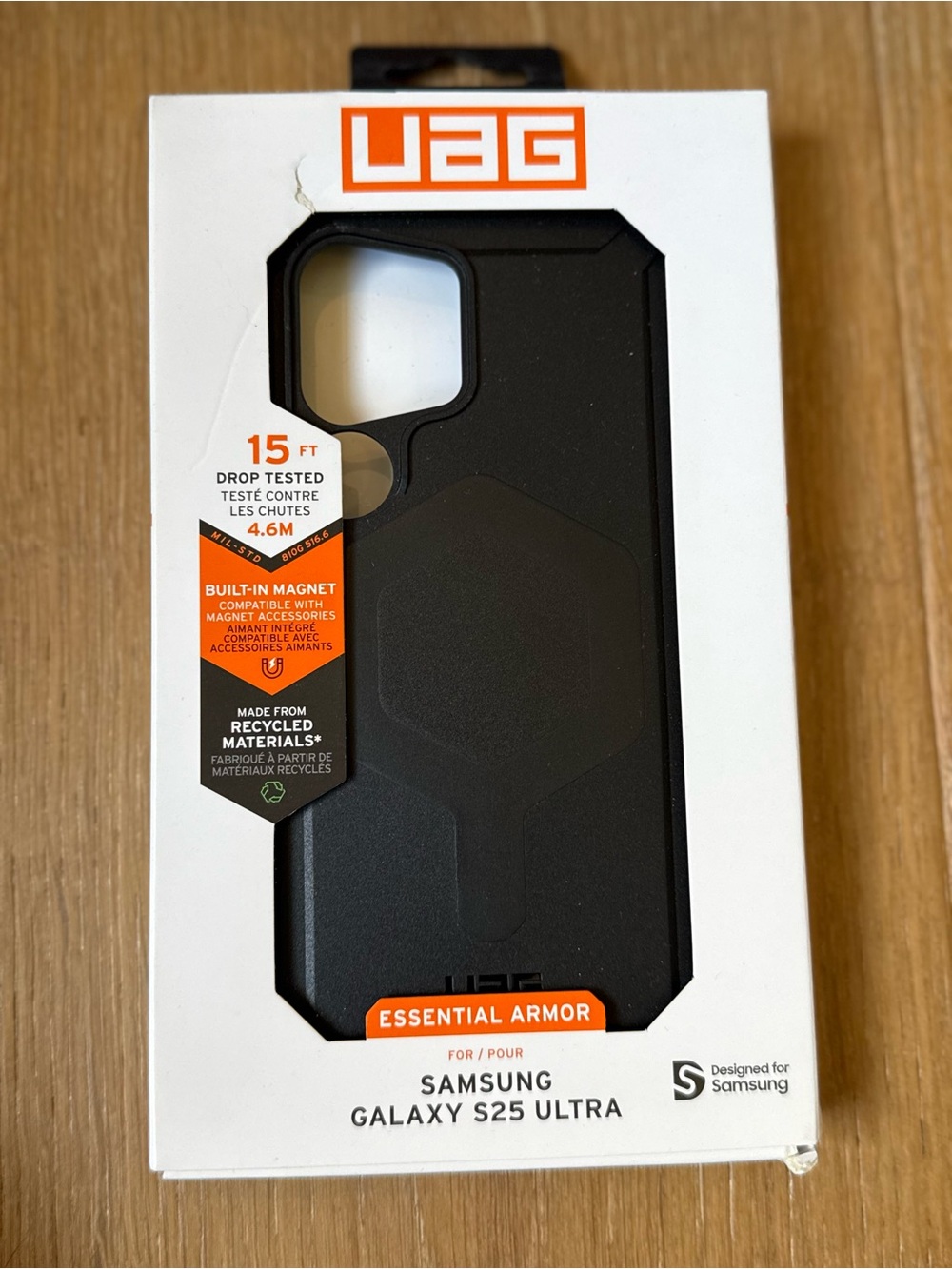 New UAG Urban Armor Gear Essential Armor Case for Samsung Galaxy S25 Ultra Black